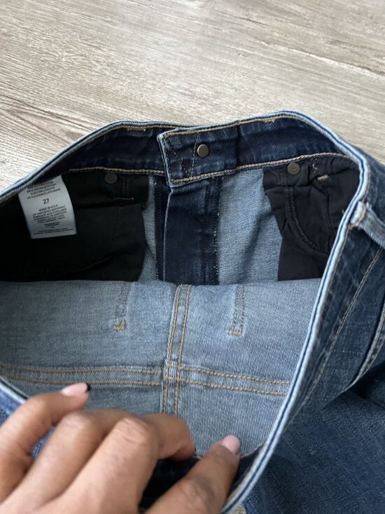 Vince Bootcut Crop Jeans Dark Rinse Womens 27 - Picture 11 of 15